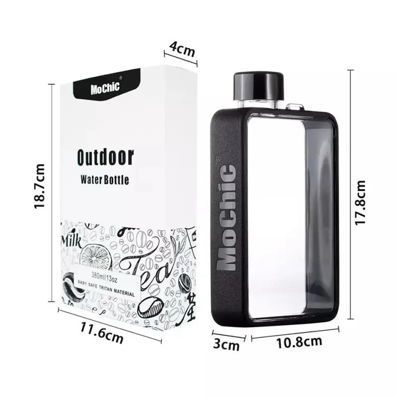 Under Outdoor Water Equipment Water Container 380ML Sports Fitness Pc Tritan TPU Silicone-1