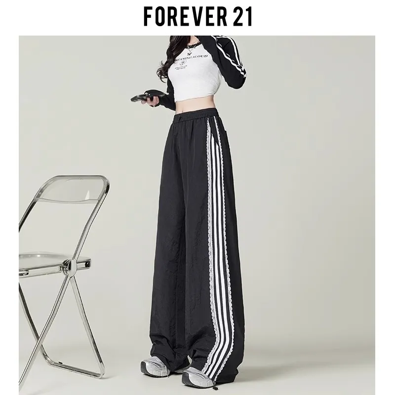 FOREVER 21 Casual Pants Women's Black-4