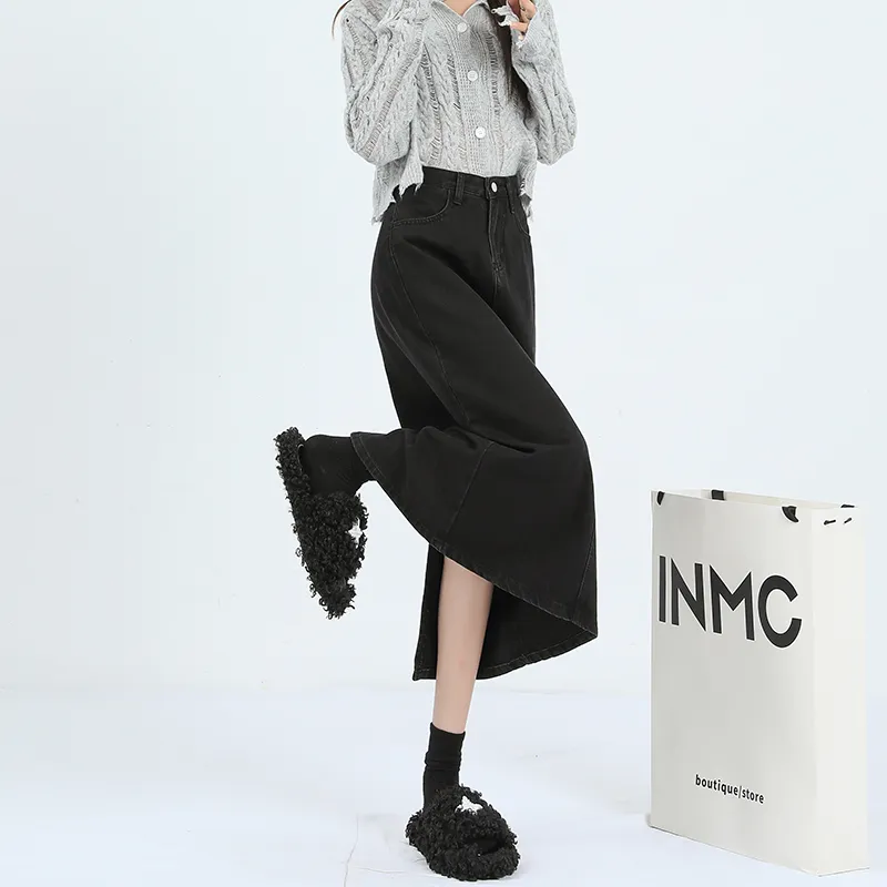 FOREVER 21 Denim Long Skirt Women's-8