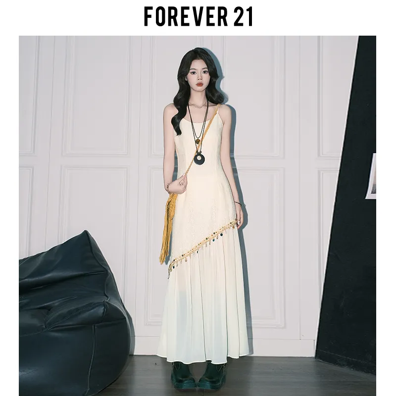 FOREVER 21 Slip Dress Women's Apricot-1