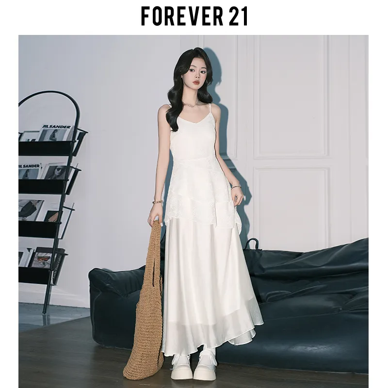 FOREVER 21 Slip Dress Women's Apricot-2