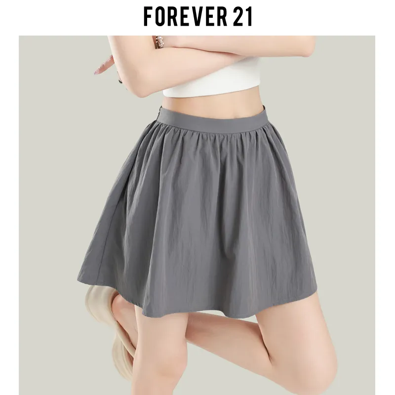 FOREVER 21 Casual Short Skirts Women's Asphalt Gray-5
