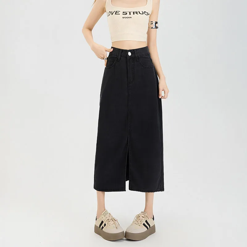 FOREVER 21 Denim Long Skirt Women's-2