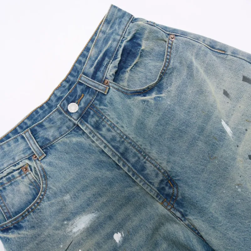 FOREVER 21 Denim Shorts Unisex Nostalgic Blue-3