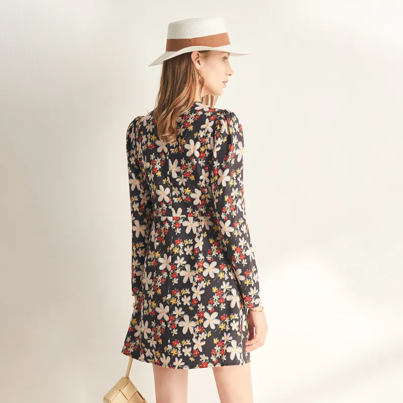 FOREVER 21 Long Sleeved Dress Women's Multicolor-5