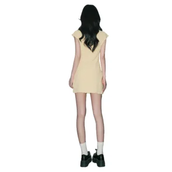 FOREVER 21 Short Sleeved Dress Women's Yellow