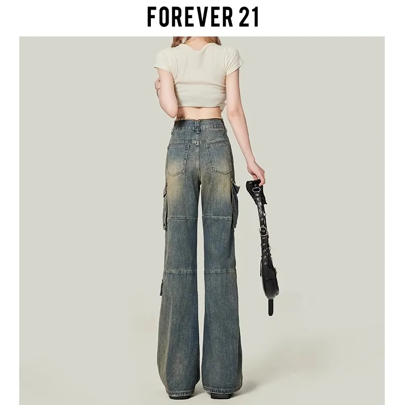 FOREVER 21 Jeans Women's Vintage Blue-5