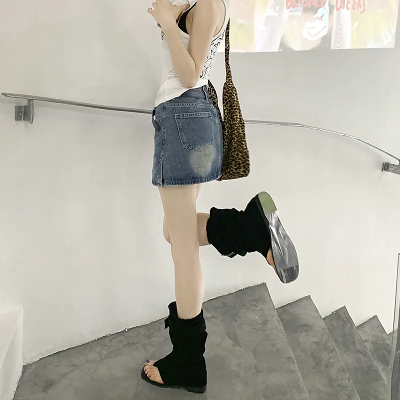 FOREVER 21 Denim Short Skirts Women's-10