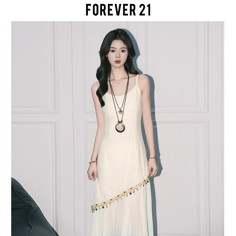 FOREVER 21 Slip Dress Women's Apricot-2
