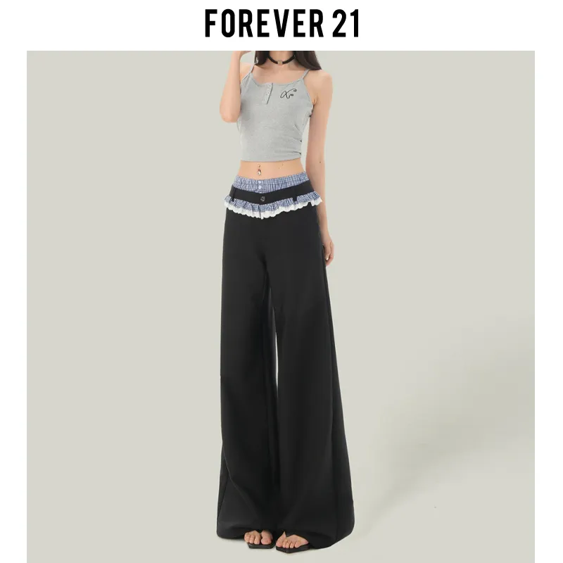 FOREVER 21 Casual Pants Women's Black-6