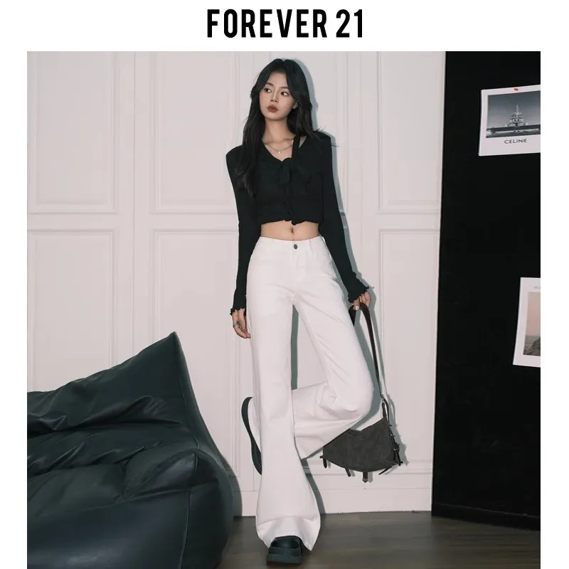 FOREVER 21 Jeans Women's White-1