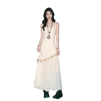 FOREVER 21 Slip Dress Women's Apricot