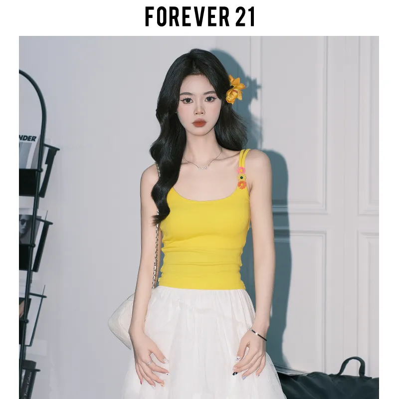 FOREVER 21 Camisole Women's Yellow-3