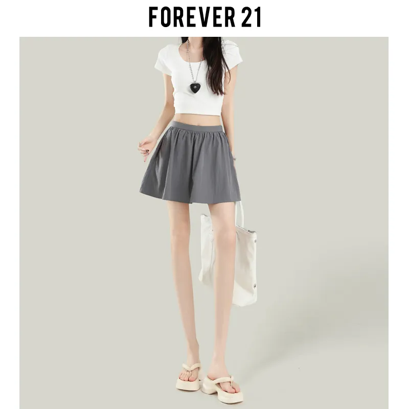 FOREVER 21 Casual Short Skirts Women's Asphalt Gray-3
