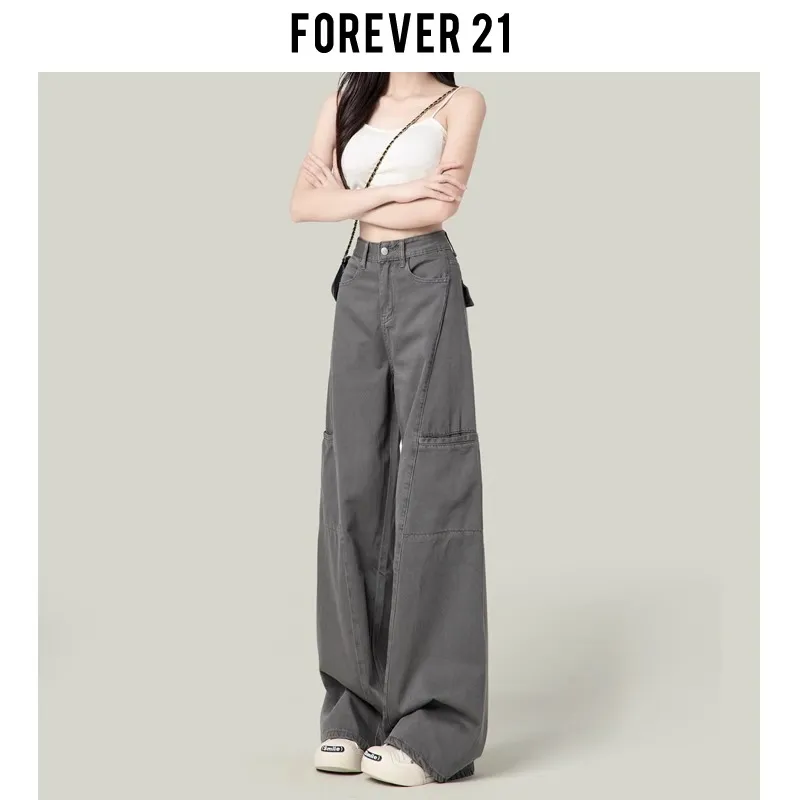 FOREVER 21 Jeans Unisex Gray-4