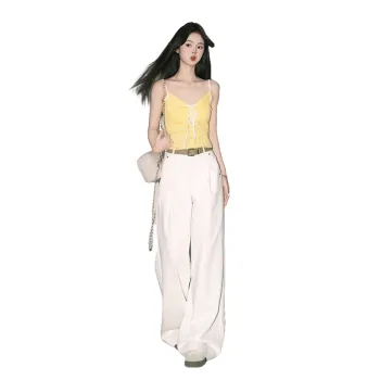 FOREVER 21 Casual Pants Women's Light White Apricot
