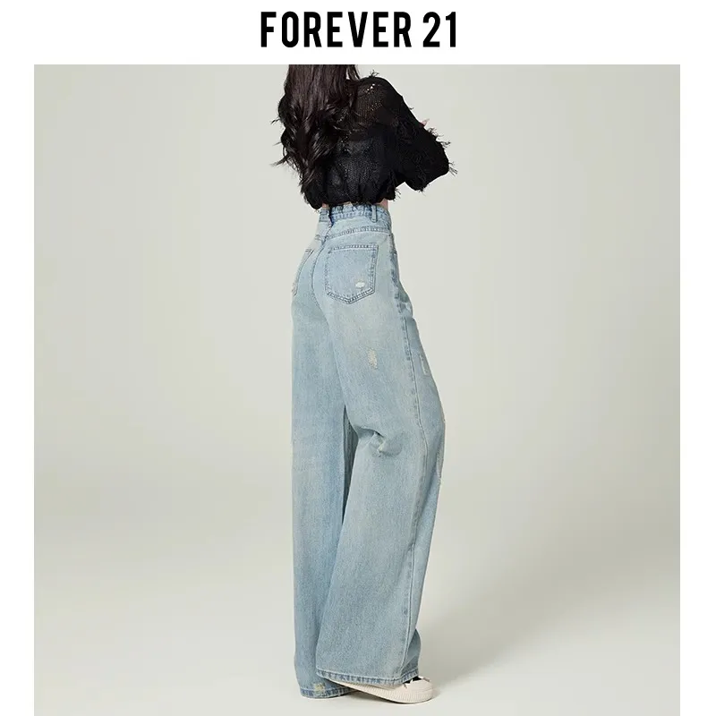 FOREVER 21 Jeans Women's Light Blue-3