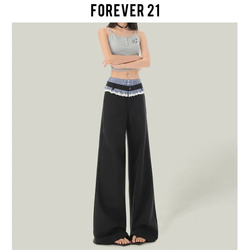 FOREVER 21 Casual Pants Women's Black-7