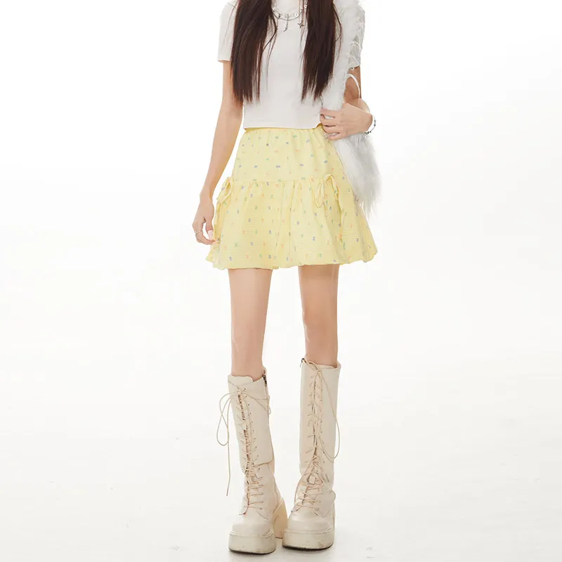 FOREVER 21 Casual Short Skirts Women's Yellow-2