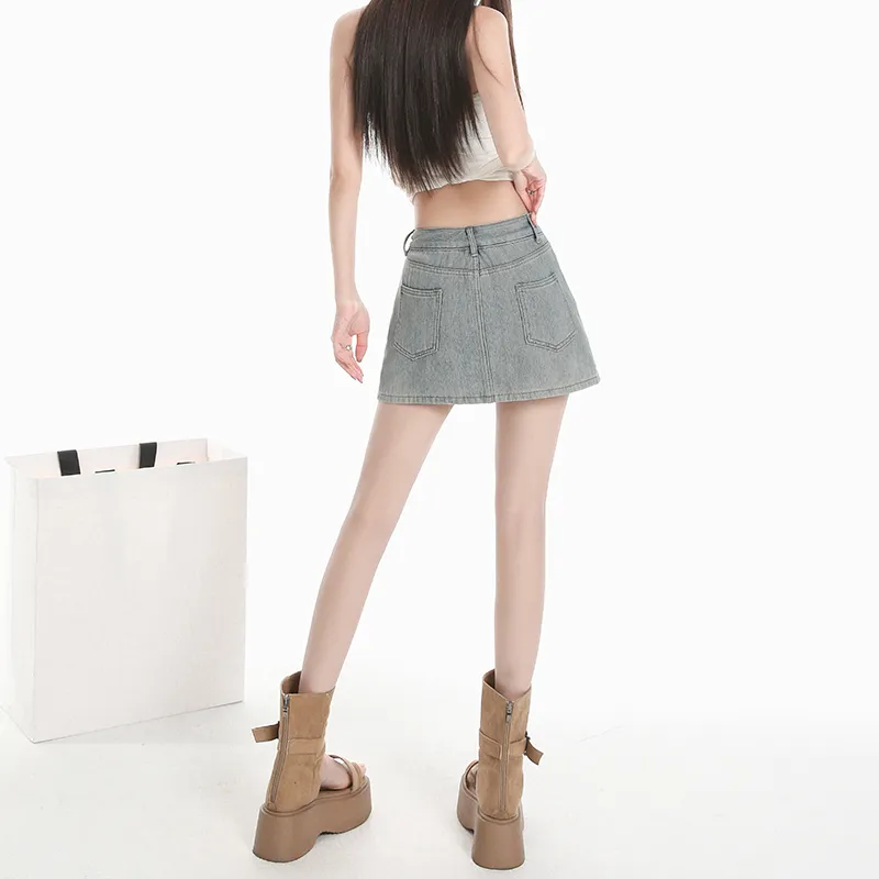 FOREVER 21 Denim Short Skirts Women's-4