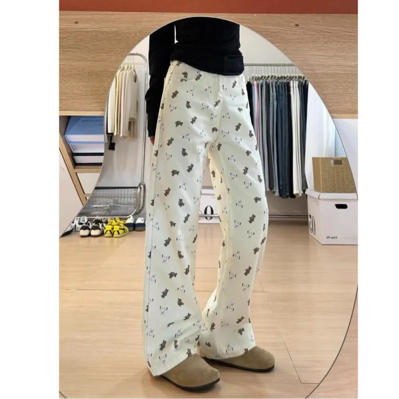 FOREVER 21 Jeans Women's Bear Print-3