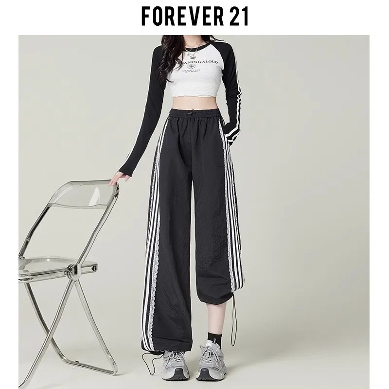 FOREVER 21 Casual Pants Women's Black-2