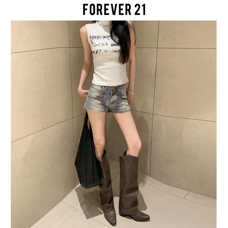FOREVER 21 Denim Shorts Women's Nelan-5