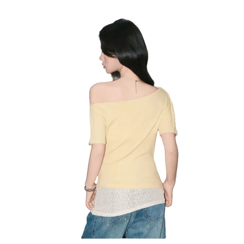 FOREVER 21 Regular T Shirt Women's Yellow-1