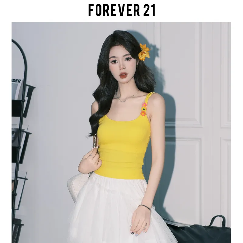 FOREVER 21 Camisole Women's Yellow-4