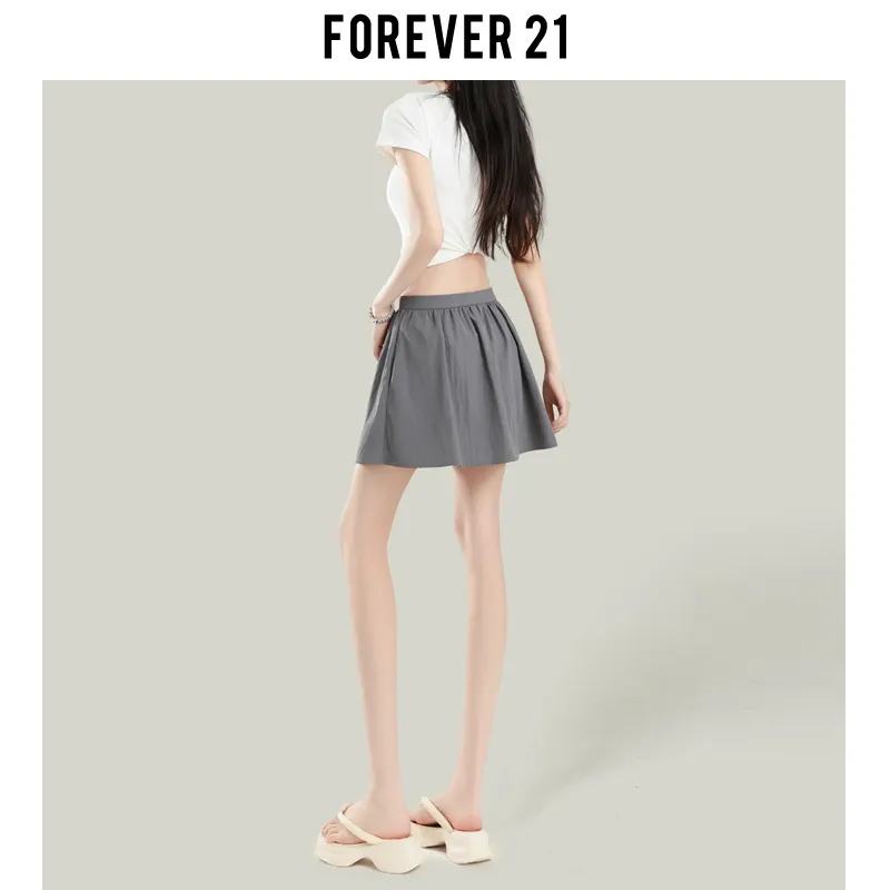 FOREVER 21 Casual Short Skirts Women's Asphalt Gray-4