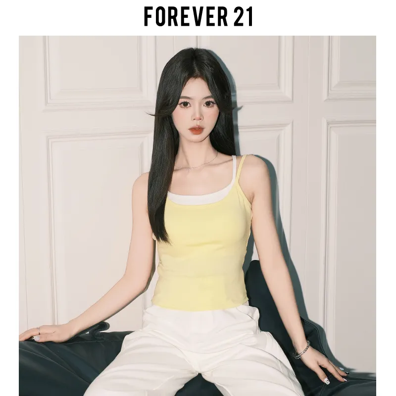 FOREVER 21 Camisole Women's Yellow-5