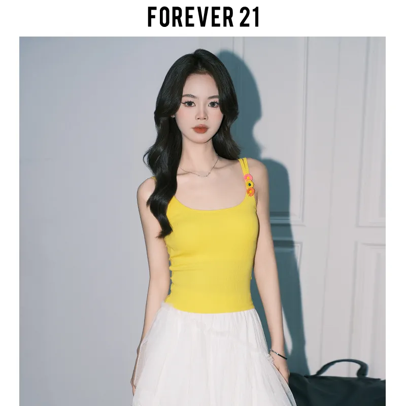 FOREVER 21 Camisole Women's Yellow-5