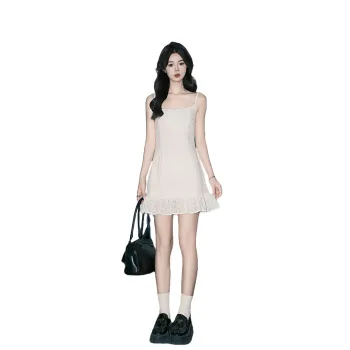FOREVER 21 Slip Dress Women's White