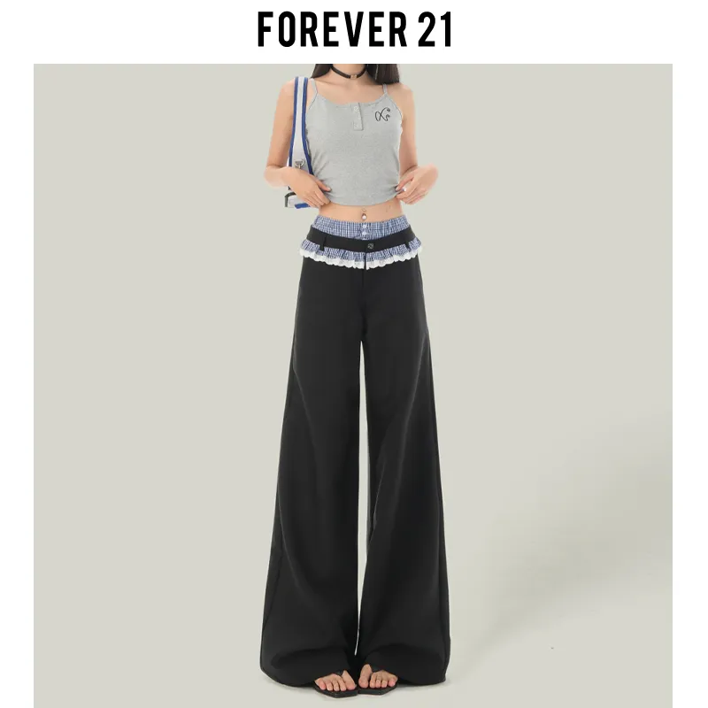 FOREVER 21 Casual Pants Women's Black-2