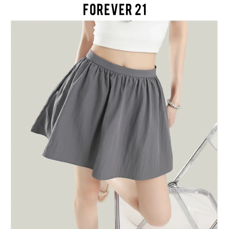 FOREVER 21 Casual Short Skirts Women's Asphalt Gray-6