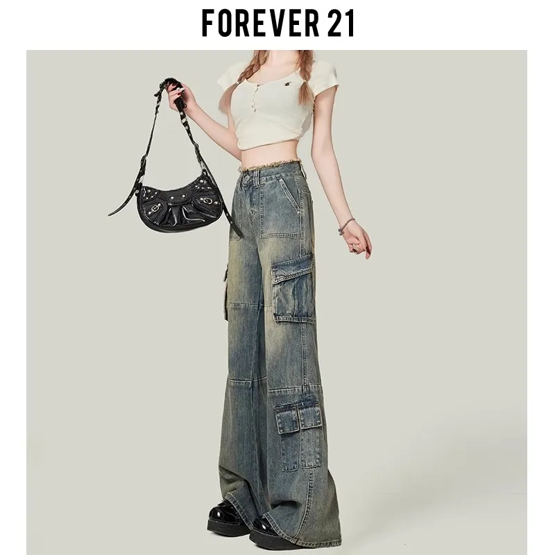 FOREVER 21 Jeans Women's Vintage Blue-3