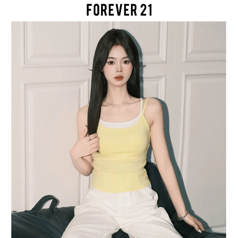 FOREVER 21 Camisole Women's Yellow-6