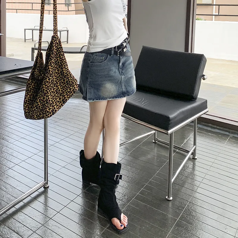FOREVER 21 Denim Short Skirts Women's-9