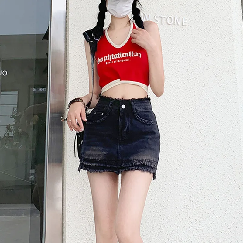 FOREVER 21 Denim Short Skirts Women's-8