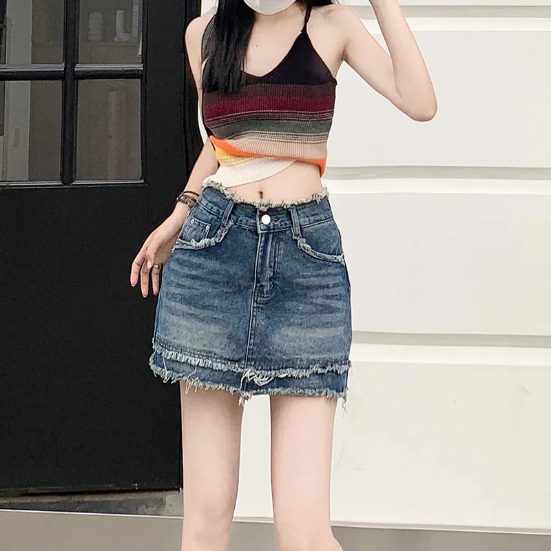 FOREVER 21 Denim Short Skirts Women's-4