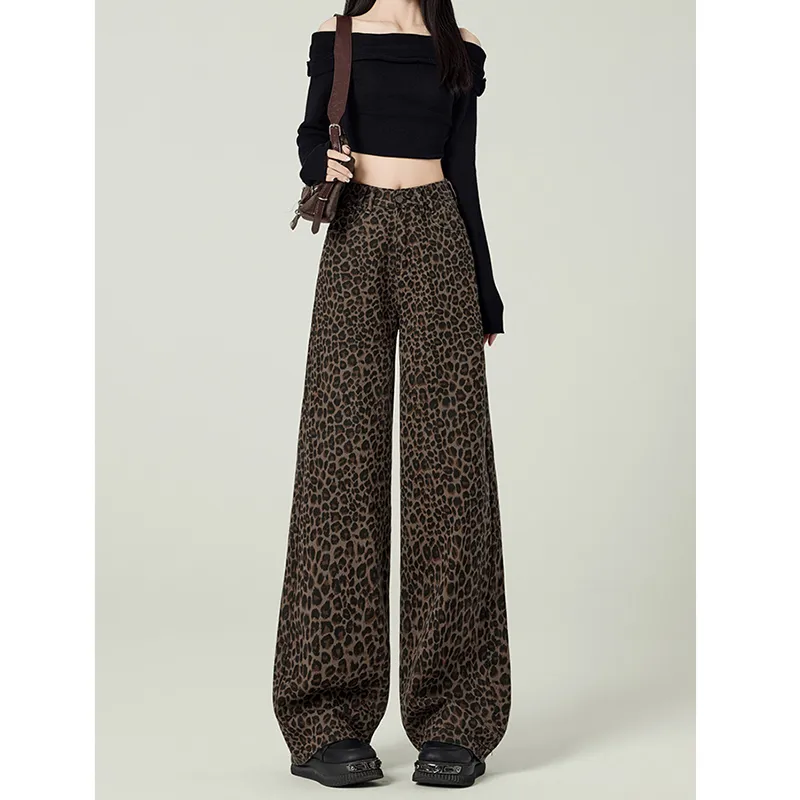 FOREVER 21 Jeans Unisex Leopard Print-6