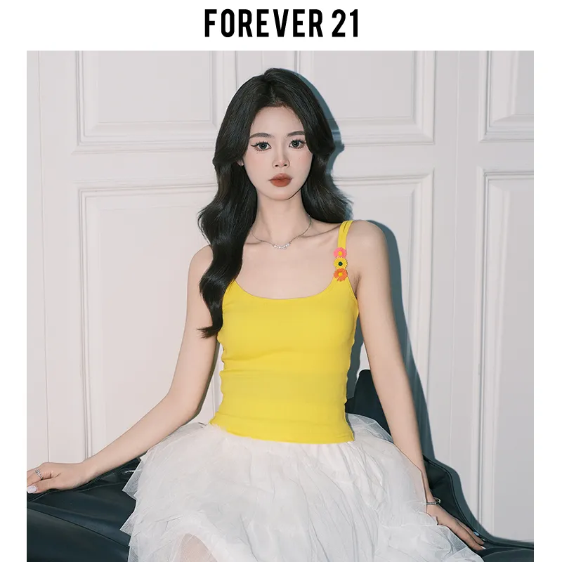 FOREVER 21 Camisole Women's Yellow-6