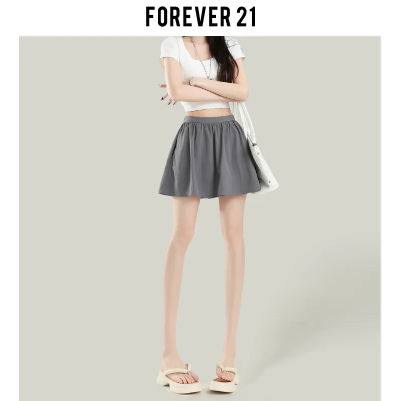 FOREVER 21 Casual Short Skirts Women's Asphalt Gray-2