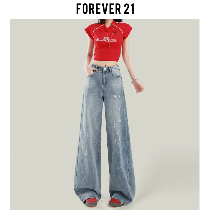 FOREVER 21 Jeans Women's Light Blue-5
