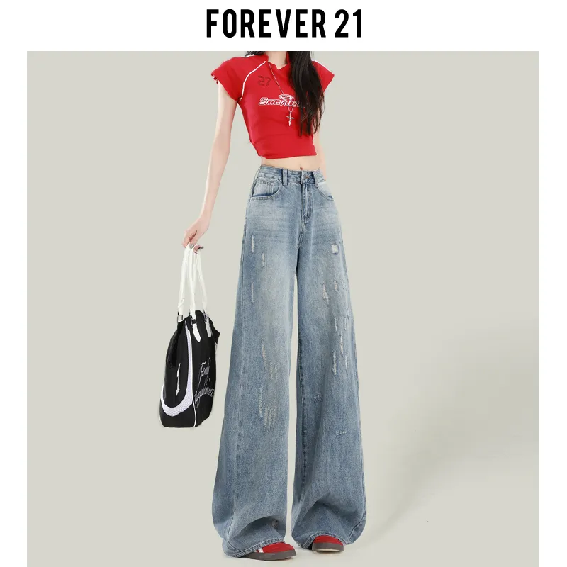 FOREVER 21 Jeans Women's Light Blue-10