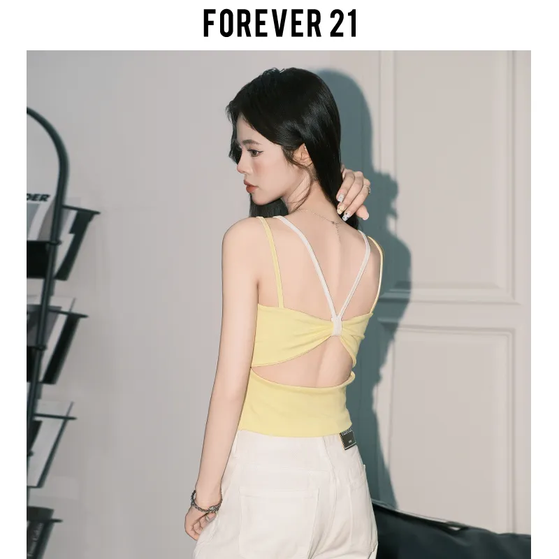 FOREVER 21 Camisole Women's Yellow-3