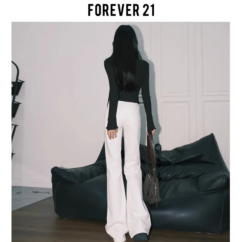 FOREVER 21 Jeans Women's White-2