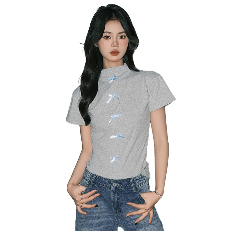 FOREVER 21 Set in Sleeve T Shirt Women's-5