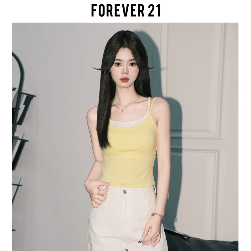 FOREVER 21 Camisole Women's Yellow-4