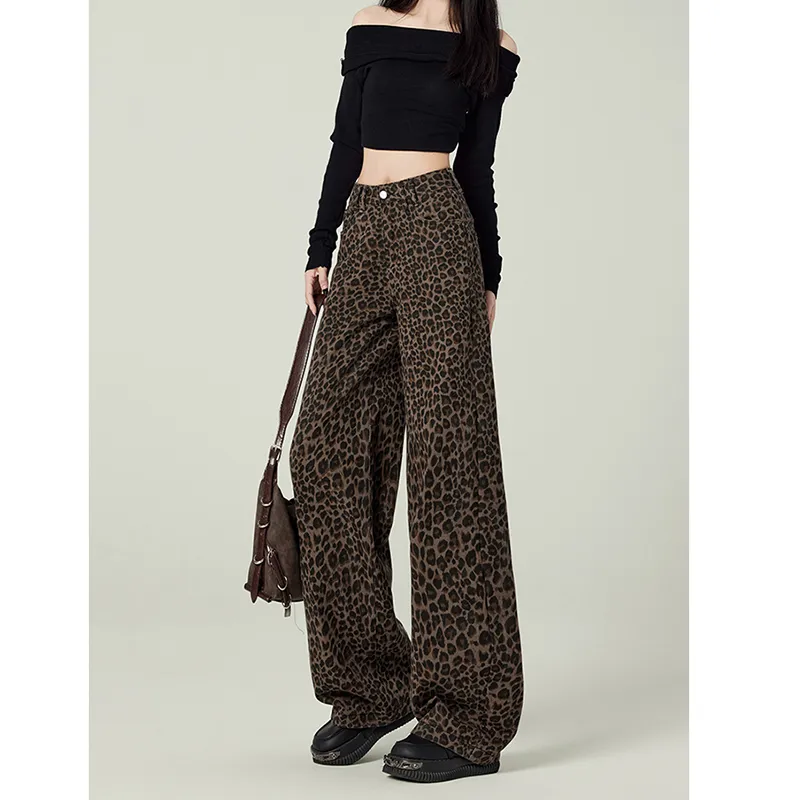 FOREVER 21 Jeans Unisex Leopard Print-7